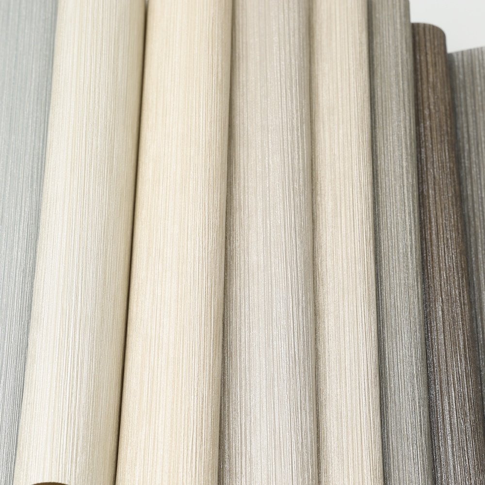 With High Click Plain modern Design vertical stripe PVC Vinyl Wallpaper Wall coverings functional Wall Decoration wall paper