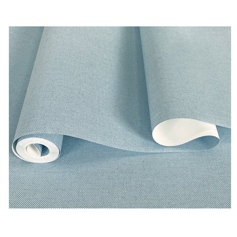 Classic solid color linen wallpaper beige non woven wallpaper