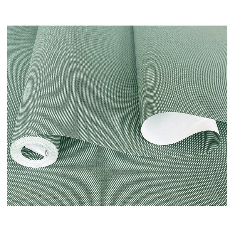 Classic solid color linen wallpaper beige non woven wallpaper