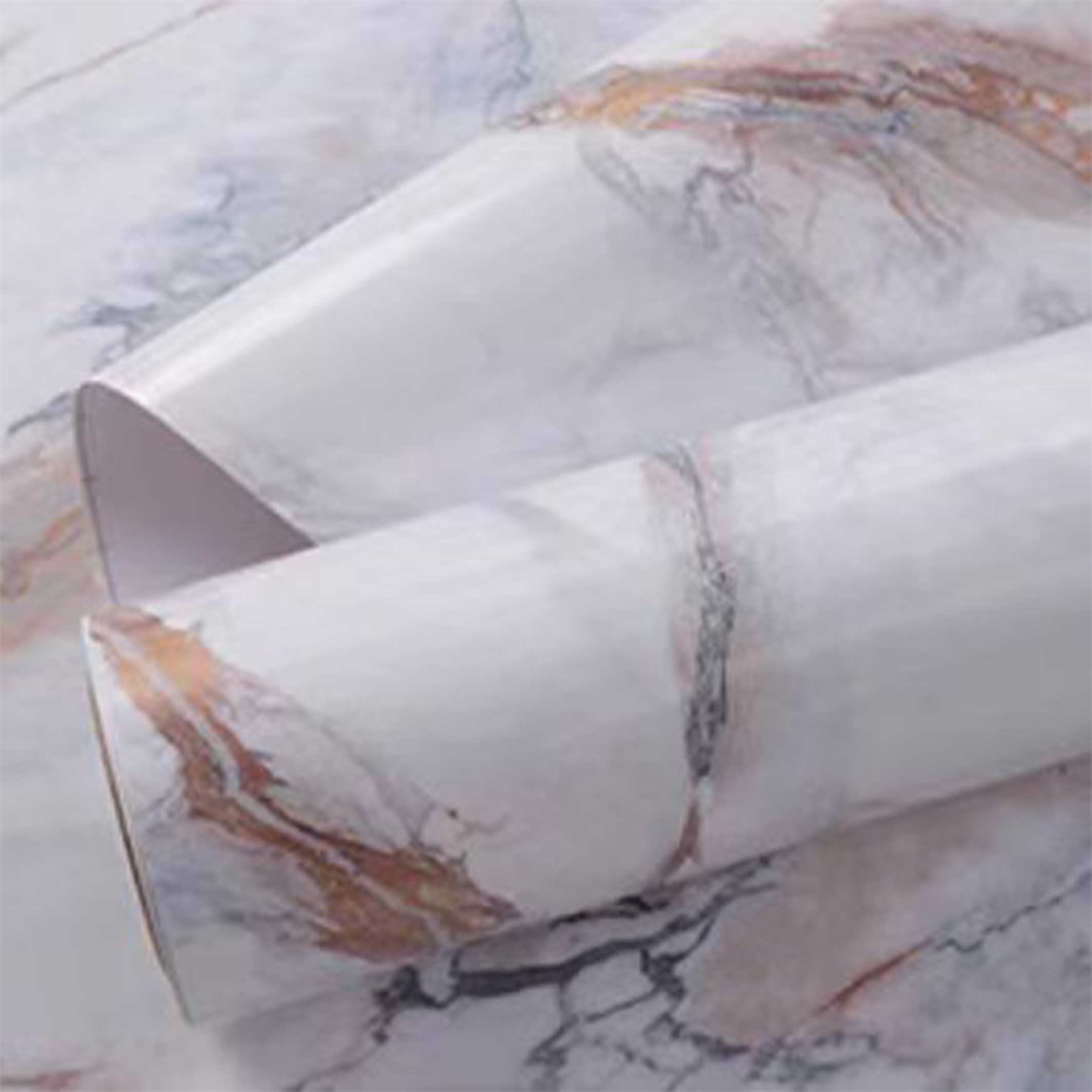 Explosive Models PVC kitchen cabinet Sticker wallpaper rolls pvc 3d marble wall papers with Custom Design