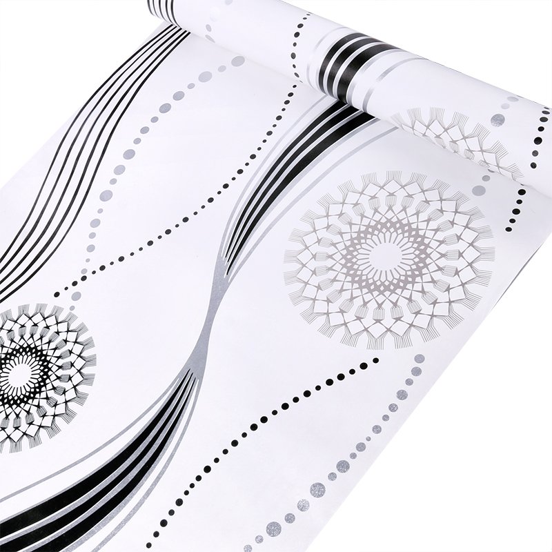 Self adhesive hotel decoration pvc art 5d wallpaper