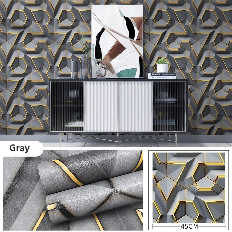 High quality wholesale gold leaf wallpaper, Shiny Golden metallic wallpaper