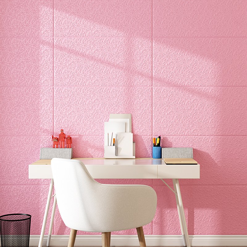 Diatom Mud Texture Modern 3D PVC Self-Adhesive Wallpaper Peel and Stick Waterproof Wall Panel for Bedroom Living Room Thick