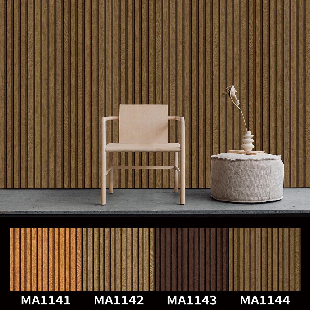 Many kinds of 3D hot selling Wood stripe waterproof art interior decoration adhesive luxury and elegant plain wallpaper