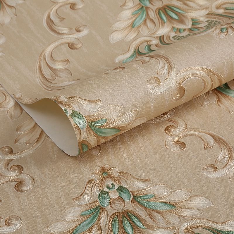 Halong 3d Striped Adhesive Non-Woven pvc Wallpaper Suede Brown Shades Wallpaper Designs Gold Lines For Walls Roll Modern