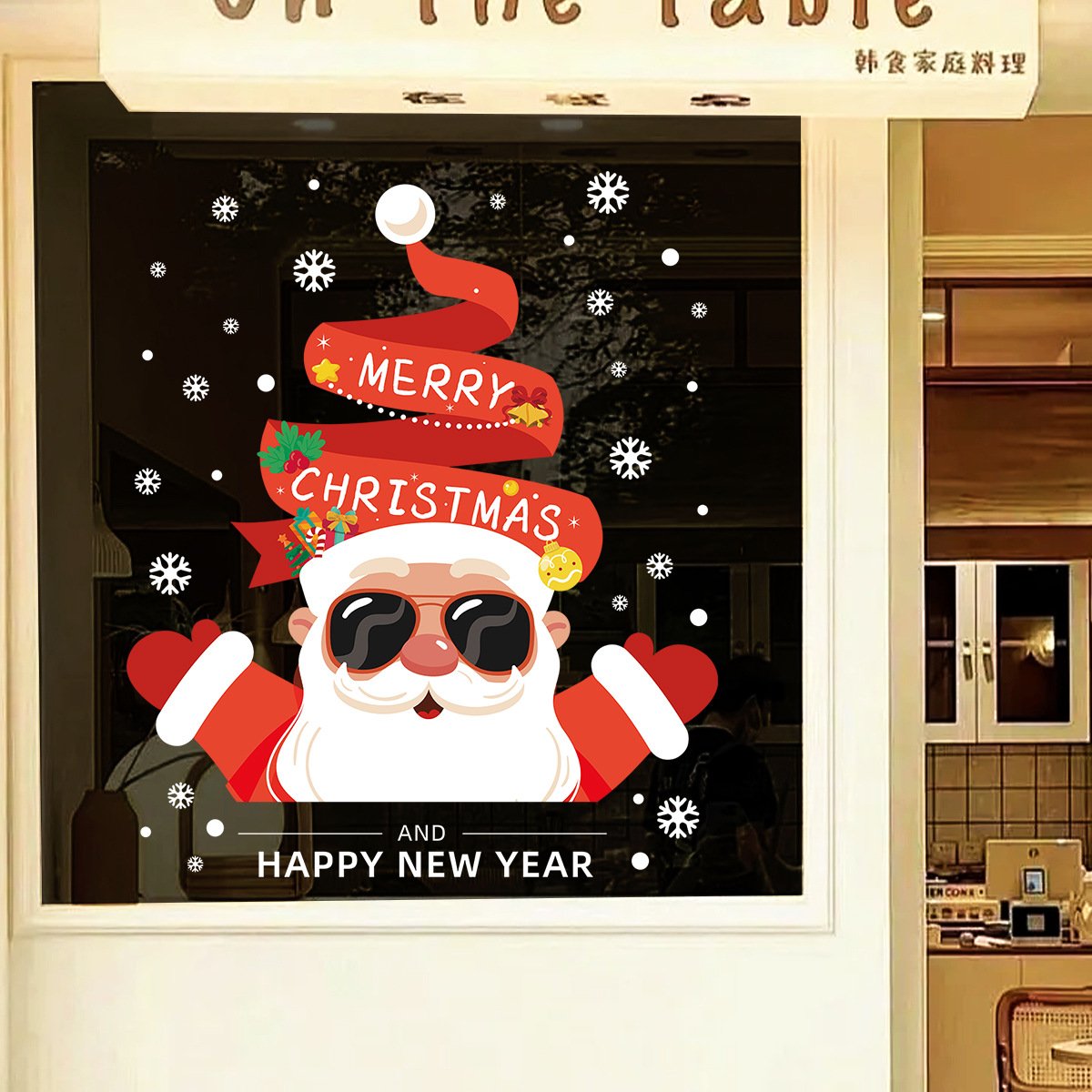 christmas electrostatic wall stickers wallpapers best seller window stickers merry christmas festive decorations Promotional