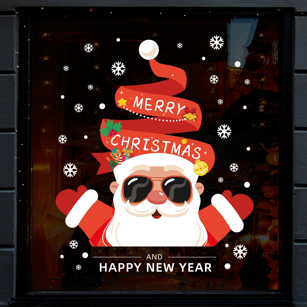 christmas electrostatic wall stickers wallpapers best seller window stickers merry christmas festive decorations Promotional