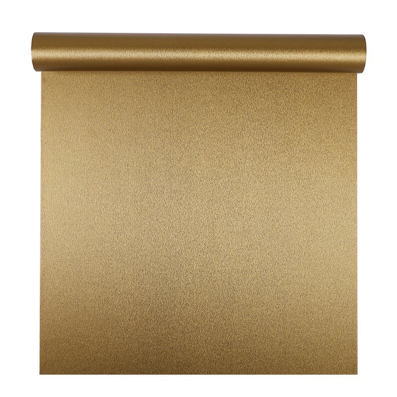 UDK thicken brushed gold metallic design wall paper PVC adhesive decorative film