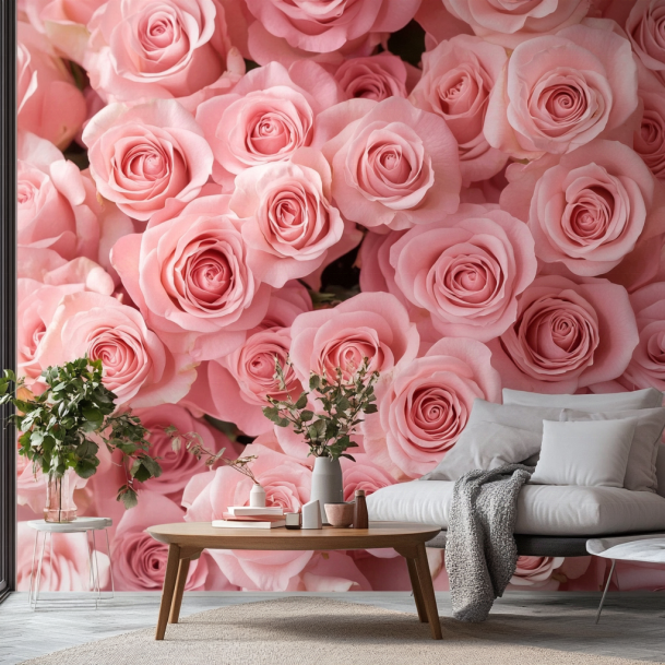Purple Paeonia Floral Mural 3d Wallpaper Black Background Flower Wall Mural for Bedroom Living Room Girl Room papier peint mural