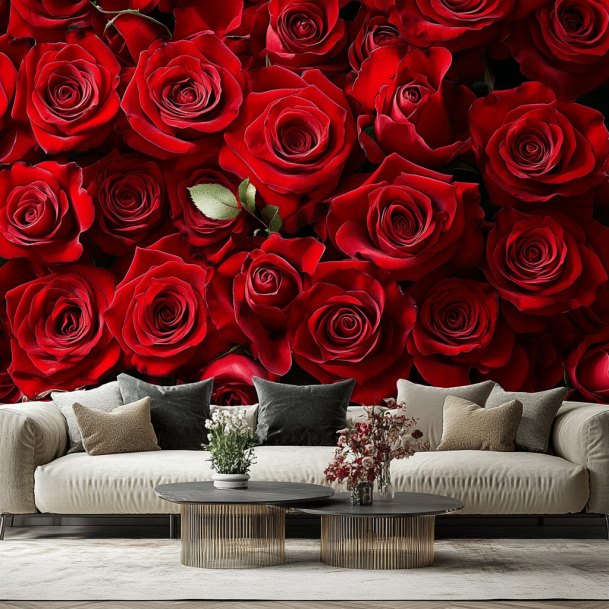 Purple Paeonia Floral Mural 3d Wallpaper Black Background Flower Wall Mural for Bedroom Living Room Girl Room papier peint mural