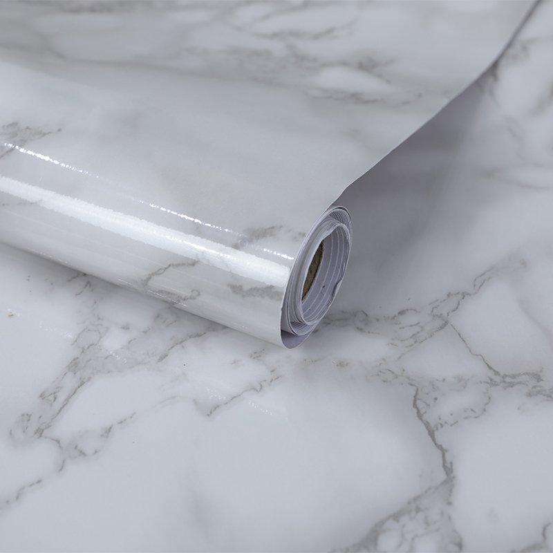 FuDi Print Self-Adhesive Wallpaper Kitchen Waterproof Marble Sheet Wallpaper