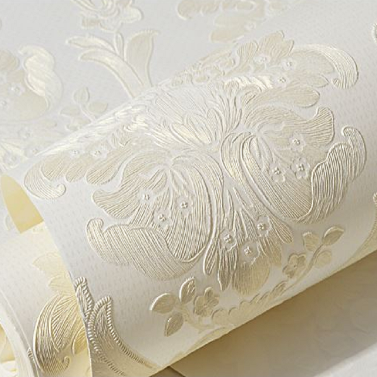 Vintage Floral Non-Woven Self Adhesive flowers custom Wallpaper embossed Wall Mural Rustic emboss Wallpaper Roll 3D for home