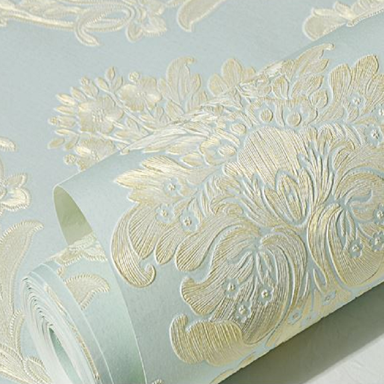 Vintage Floral Non-Woven Self Adhesive flowers custom Wallpaper embossed Wall Mural Rustic emboss Wallpaper Roll 3D for home