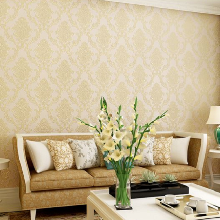 Vintage Floral Non-Woven Self Adhesive flowers custom Wallpaper embossed Wall Mural Rustic emboss Wallpaper Roll 3D for home