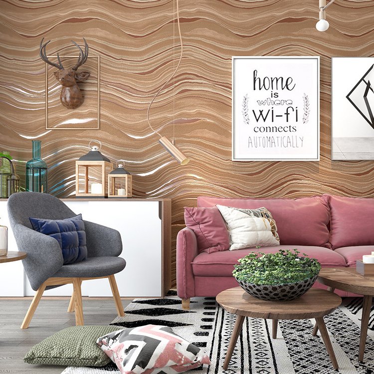 Hot Selling Simple marble wallpaper Wave pattern wallpaper 3D cheap Wall Paper Rolls for Home Decoration