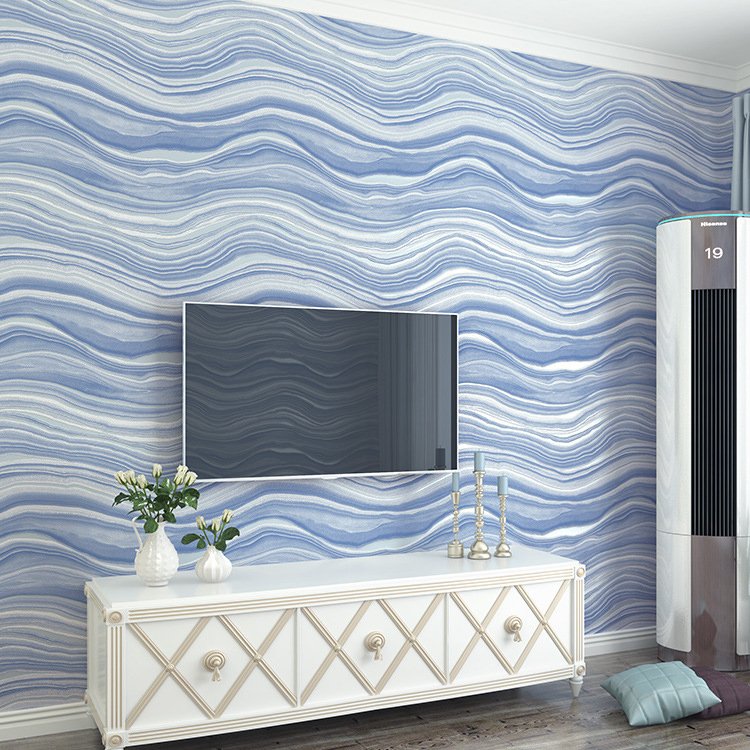 Hot Selling Simple marble wallpaper Wave pattern wallpaper 3D cheap Wall Paper Rolls for Home Decoration
