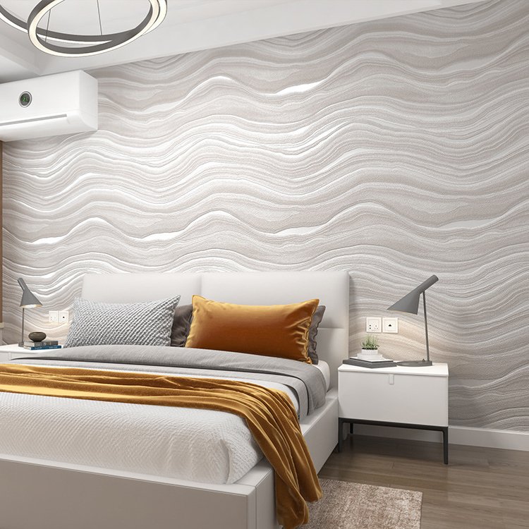 Hot Selling Simple marble wallpaper Wave pattern wallpaper 3D cheap Wall Paper Rolls for Home Decoration