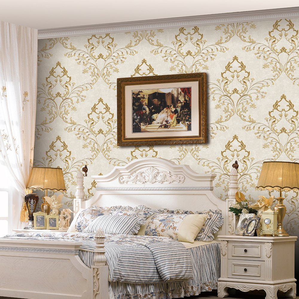 Wallpaper Decor, Designs Wallpaper Factory Supplier Luxury Living Room 1.06*15.6m Summer Modern Floral PVC Material PA11706