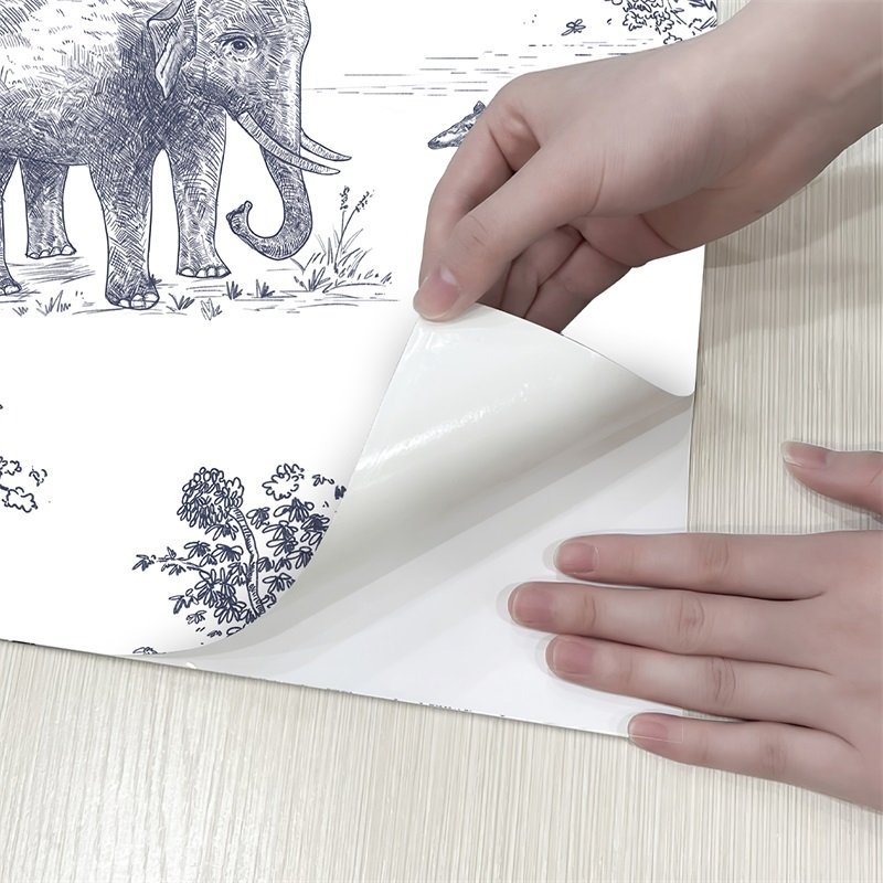 1 Roll Self-adhesive Wallpaper Animal Print Wallpaper Home Decor Wallpaper 3D