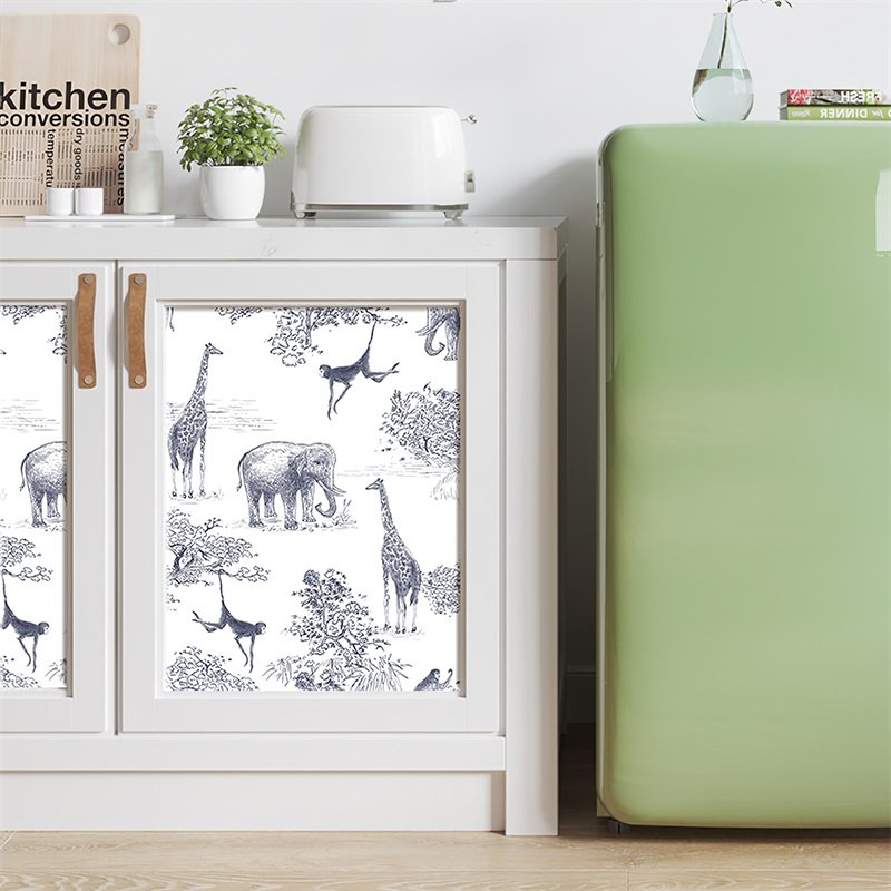 1 Roll Self-adhesive Wallpaper Animal Print Wallpaper Home Decor Wallpaper 3D