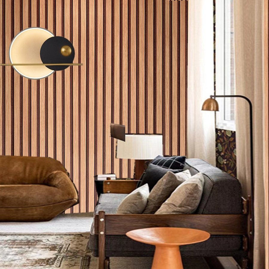 modern design waterproof wood slats wallpaper rolls peel and stick pvc vinyl film self adhesive wall sticker for home decoration