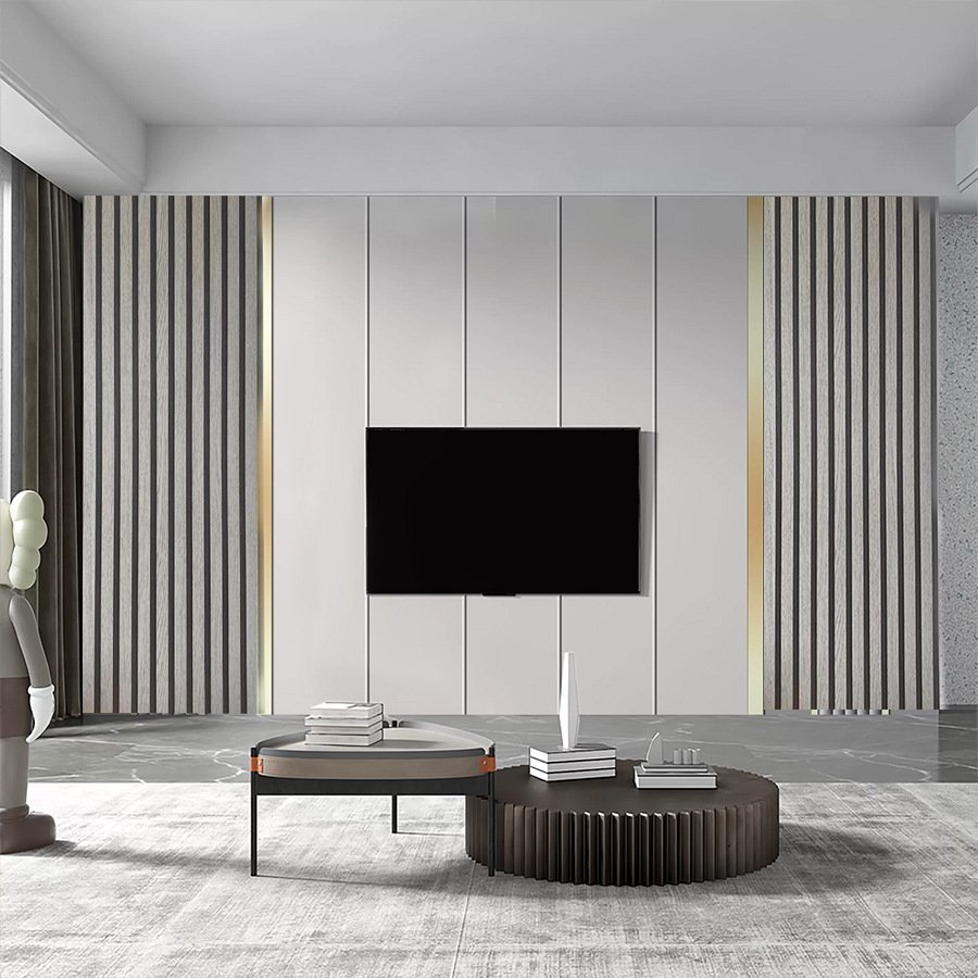 modern design waterproof wood slats wallpaper rolls peel and stick pvc vinyl film self adhesive wall sticker for home decoration