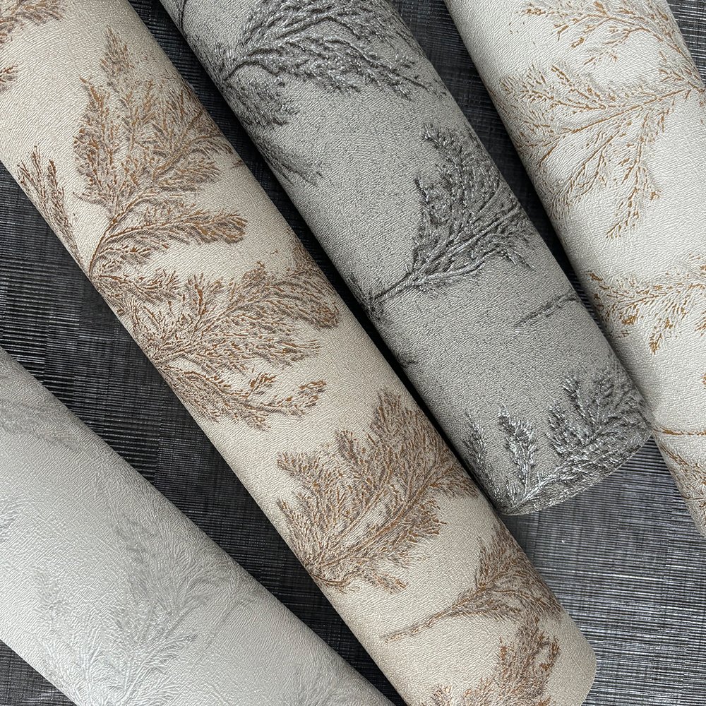 Vinyl waterproof wall decor velvet wallpaper rolls factory 3D PVC non-woven Wallpaper For home decoration