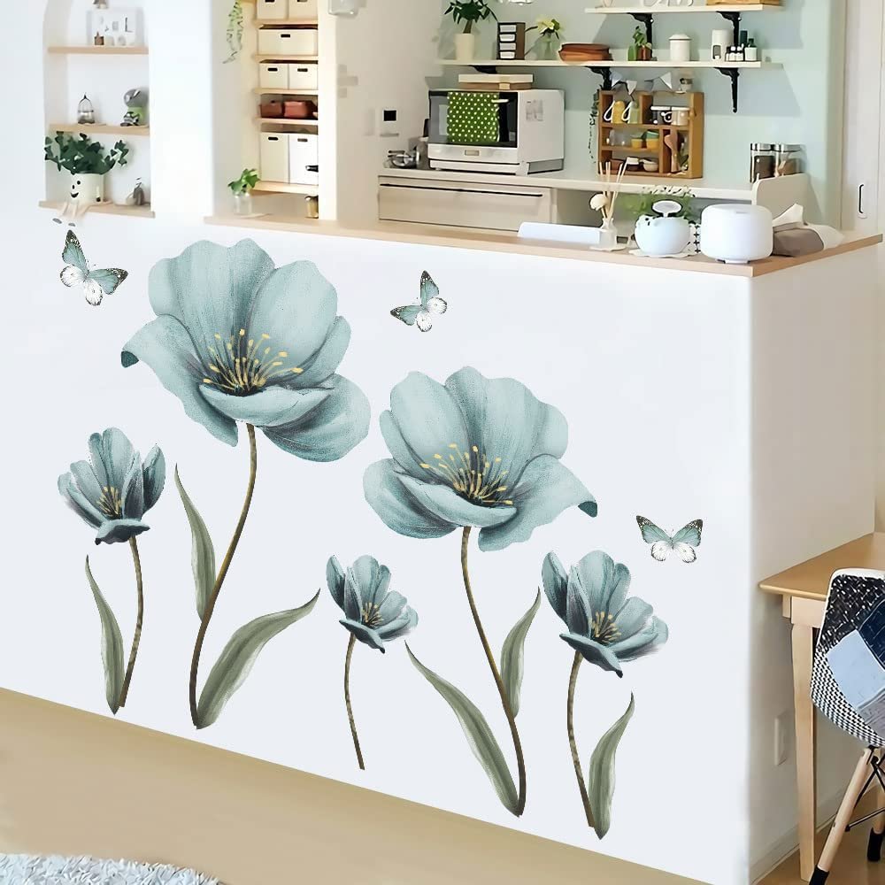 Green Plants Wall Decor Jungle Leaf Wall Posters Wall Stickers Art Murals For Bedroom Living Room Home Decoration