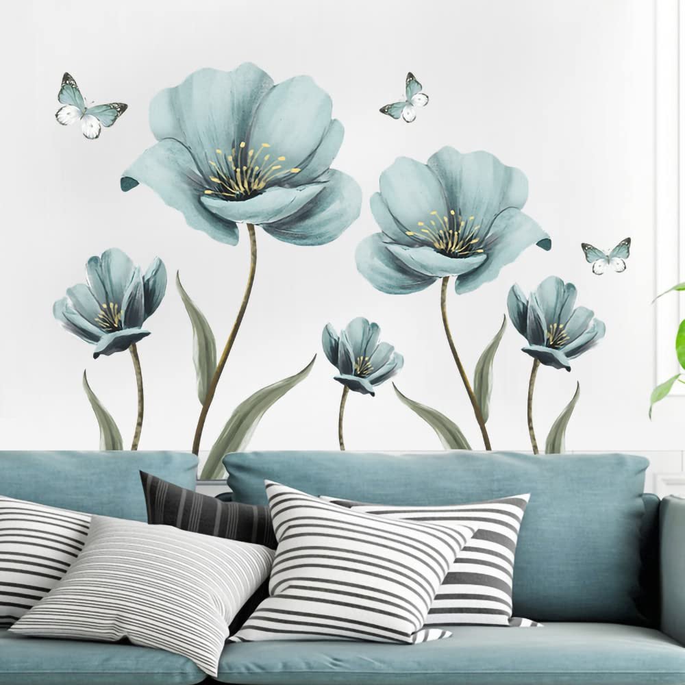 Green Plants Wall Decor Jungle Leaf Wall Posters Wall Stickers Art Murals For Bedroom Living Room Home Decoration