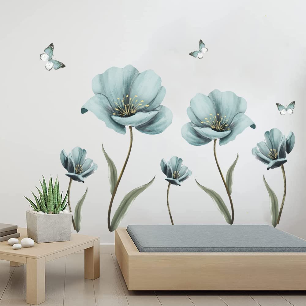Green Plants Wall Decor Jungle Leaf Wall Posters Wall Stickers Art Murals For Bedroom Living Room Home Decoration