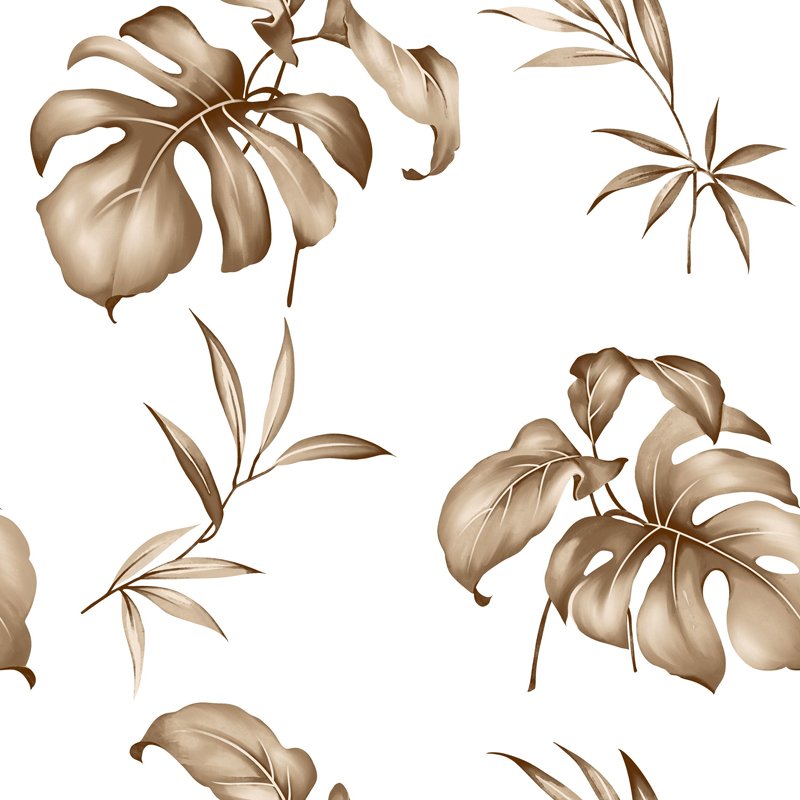 Plant Floral green wallpaper non woven wallpaper Rustic
