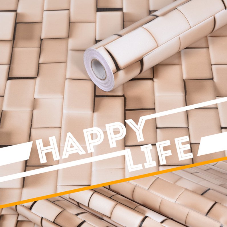 high quality 3D Brick stone PVC Self-Adhesive Wallpaper Waterproof Stone Wall Paper Rolls for hotel
