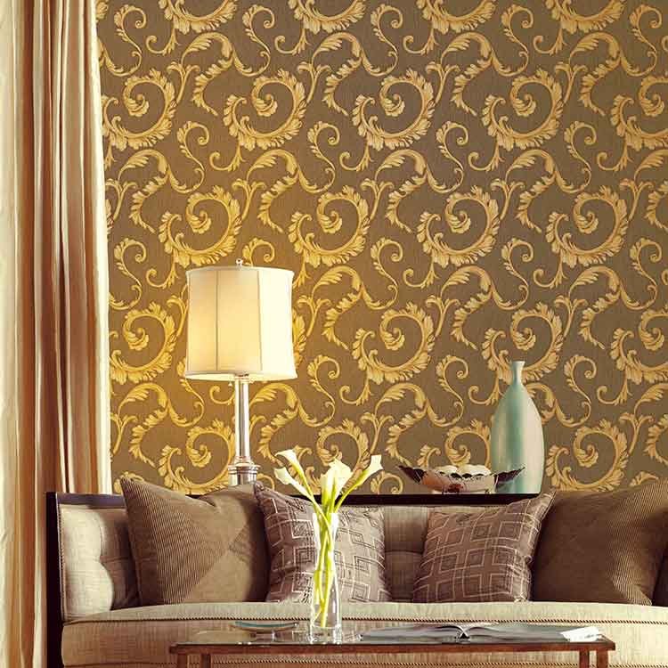 Designs custom WallPaper Vinyl Popular Home wall paper 3d wallpaper for home decoration Foshan and GuangZhou supplier