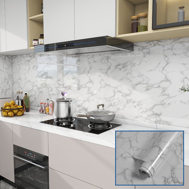 Modern High Glossy PVC Wall Panels Eco-Friendly Soundproof Marble Look Geometric Design Waterproof Apartment Rollable Wall Panel