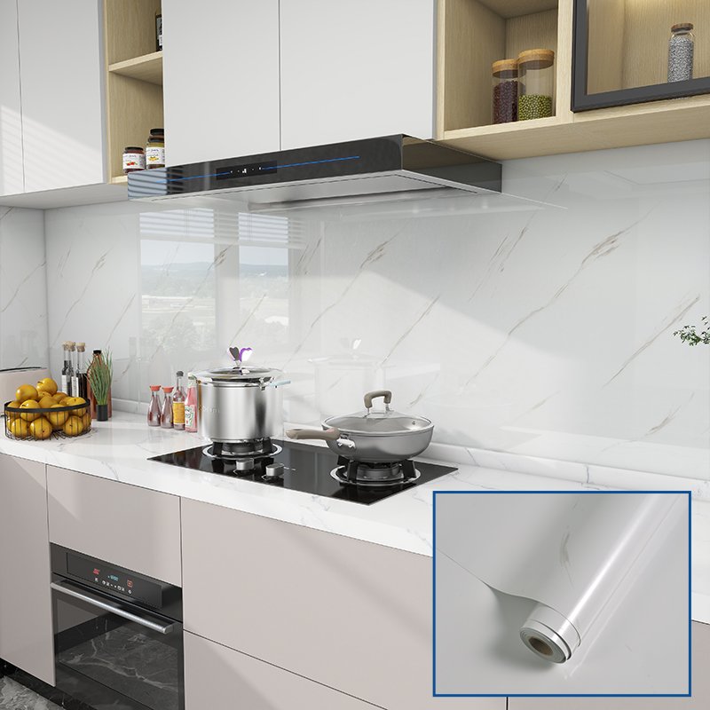 Modern High Glossy PVC Wall Panels Eco-Friendly Soundproof Marble Look Geometric Design Waterproof Apartment Rollable Wall Panel