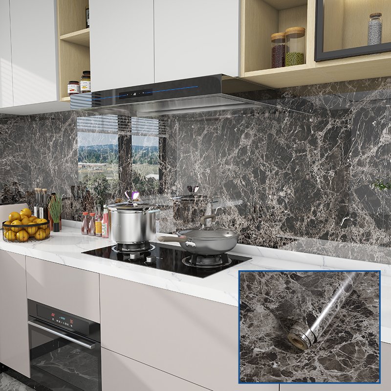 Modern High Glossy PVC Wall Panels Eco-Friendly Soundproof Marble Look Geometric Design Waterproof Apartment Rollable Wall Panel