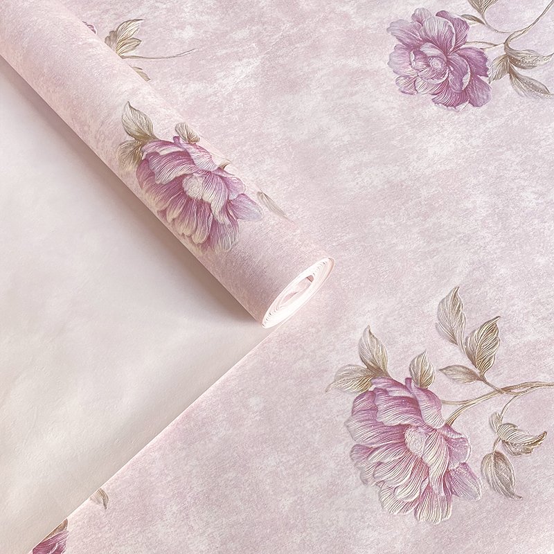 3D Wall Interior Design Decoration Flower Pattern Texture Non woven Wallpaper Living Room Bedroom Hotel Wallpaper Roll