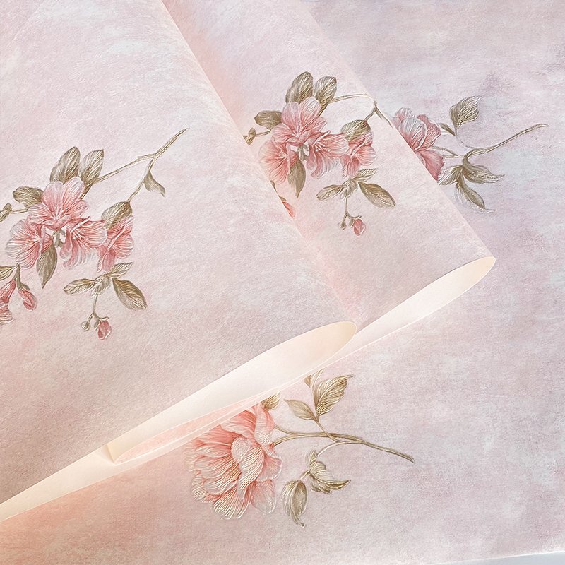 3D Wall Interior Design Decoration Flower Pattern Texture Non woven Wallpaper Living Room Bedroom Hotel Wallpaper Roll
