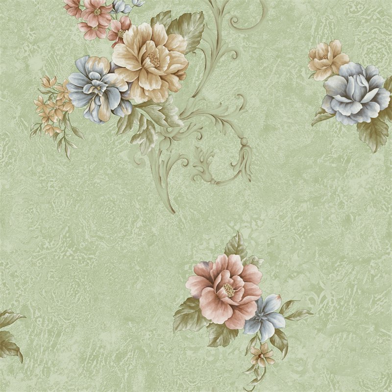 In Stock Wallpapers/Wall Coating Flower Beautiful Design Vinyle Wallpaper For Home Decoration Embossed Wallpaper