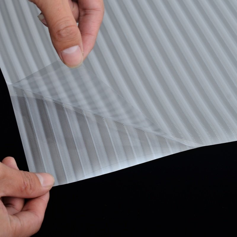 High Quality 3D Reeded Glass Film Glass Self Adhesive Type Fluted Bathroom Privacy Window Film For Home And Office