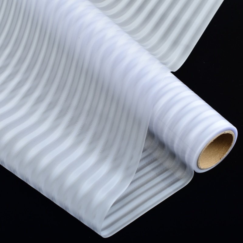 High Quality 3D Reeded Glass Film Glass Self Adhesive Type Fluted Bathroom Privacy Window Film For Home And Office