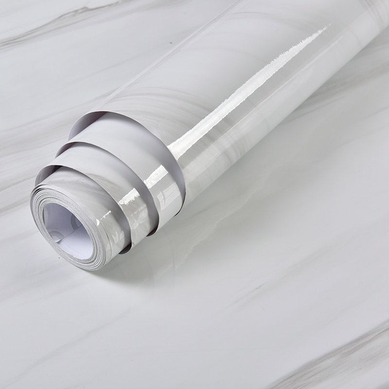 Stone Granite Peel and Stick Vinyl Roll White Marble Contact Paper Wall Paper Rolls Home Decoration Thick Removable Wallpaper