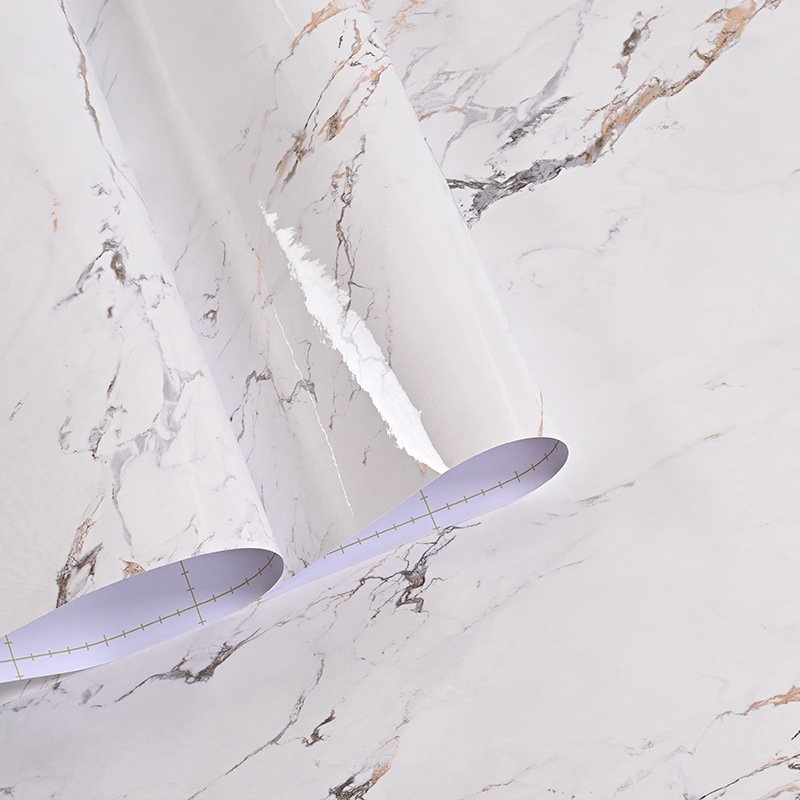 Marble Printed Self-adhesive Emboss Pvc Vinyl Contact Paper For Wall Furniture Table Decor Film Roll