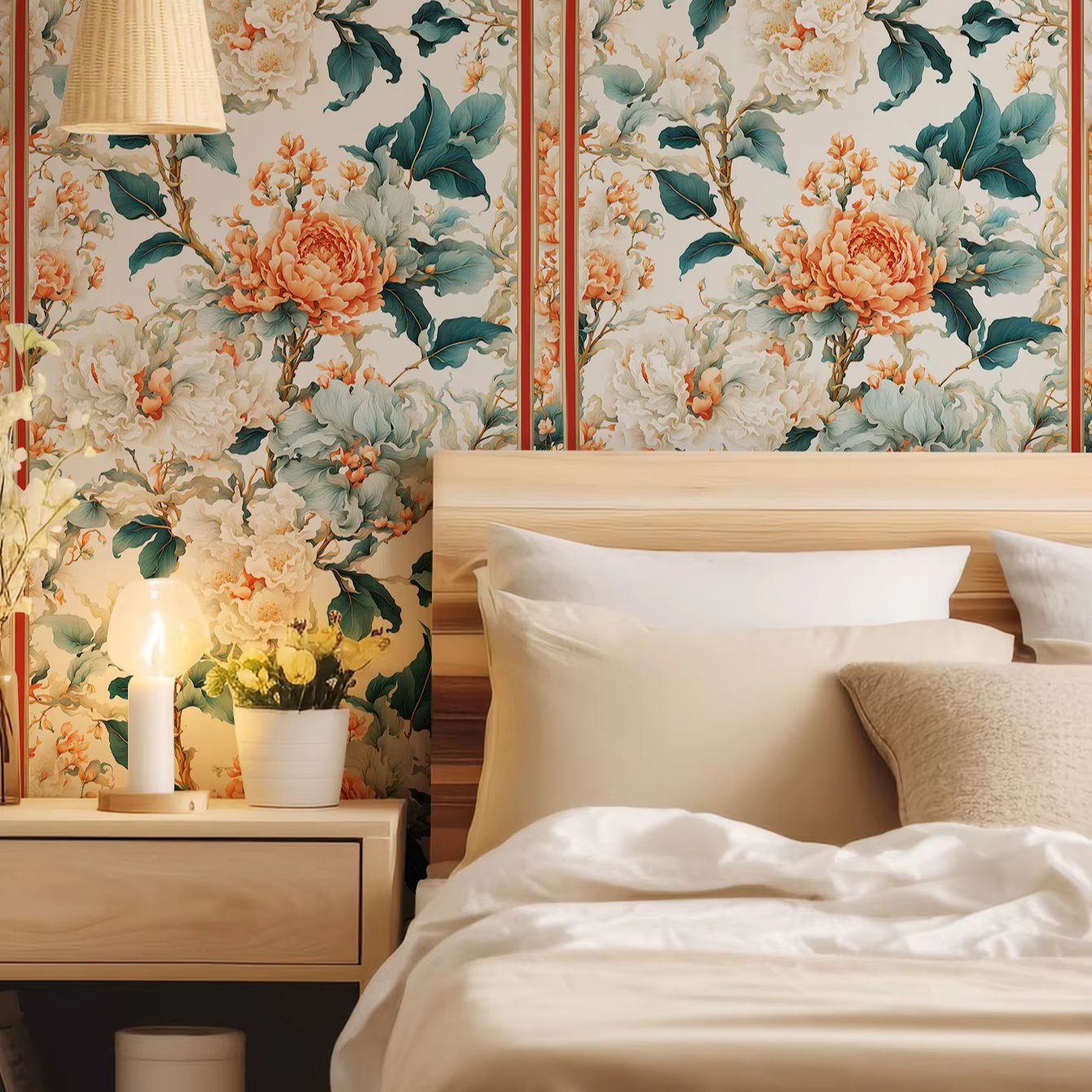 American Style Rural 3d Small Floral Relief Wallpaper Bedroom Living Room Hotel Retro Luxury Green European Style Wallpaper
