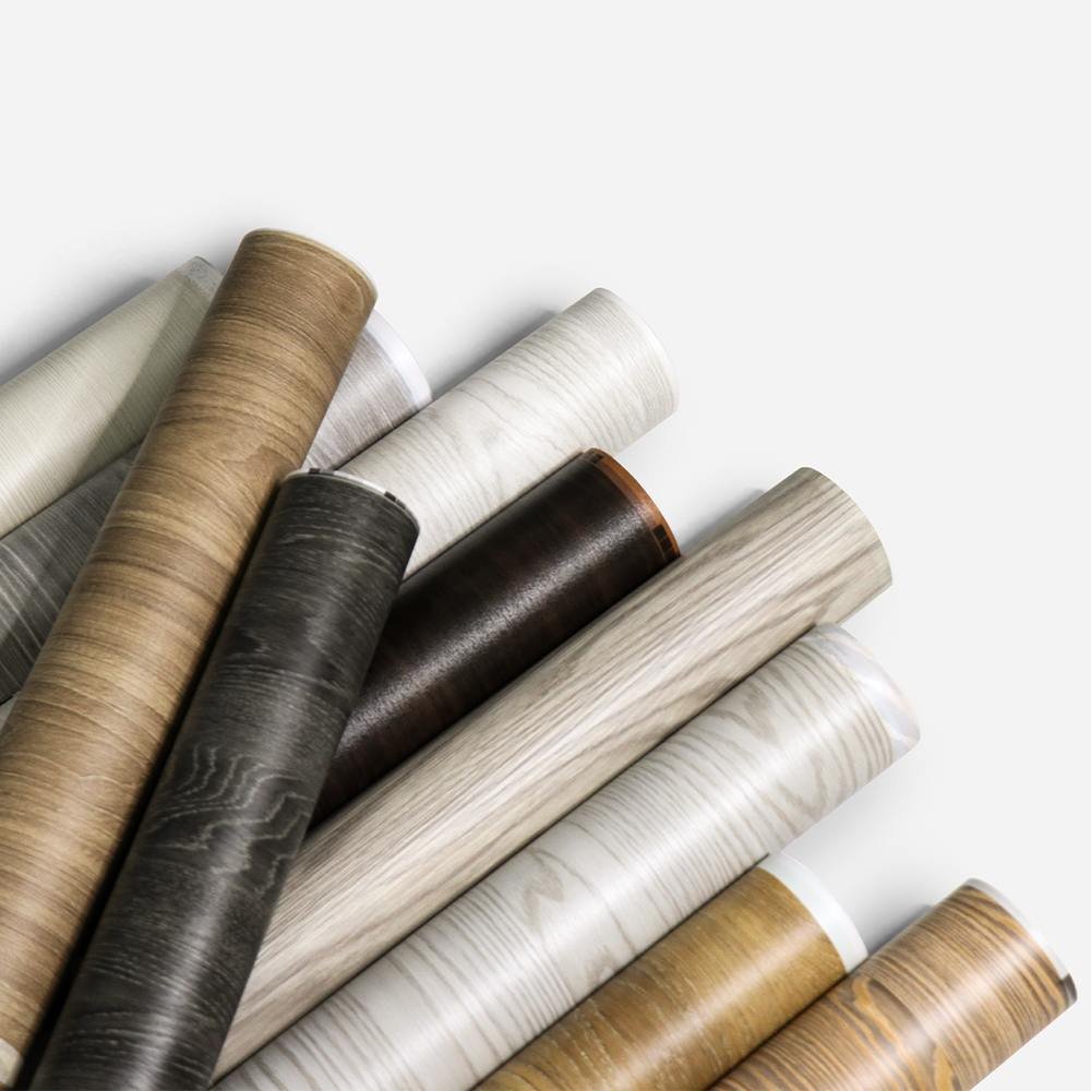 Texture Laminate Kitchen Cabinet Wrap Self Adhesive Wallpaper Wall Paper Furniture Film Vinyl Wood Grain pvc decorative film