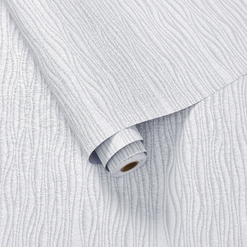 Water Ripple Style Grey Color Hard-Wearing Indoor Wallpaper Sticker Easy-To-Use Home Decorative Wallpaper Sticker