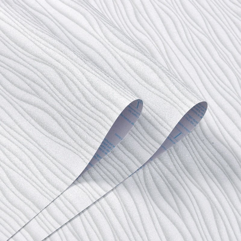 Water Ripple Style Grey Color Hard-Wearing Indoor Wallpaper Sticker Easy-To-Use Home Decorative Wallpaper Sticker
