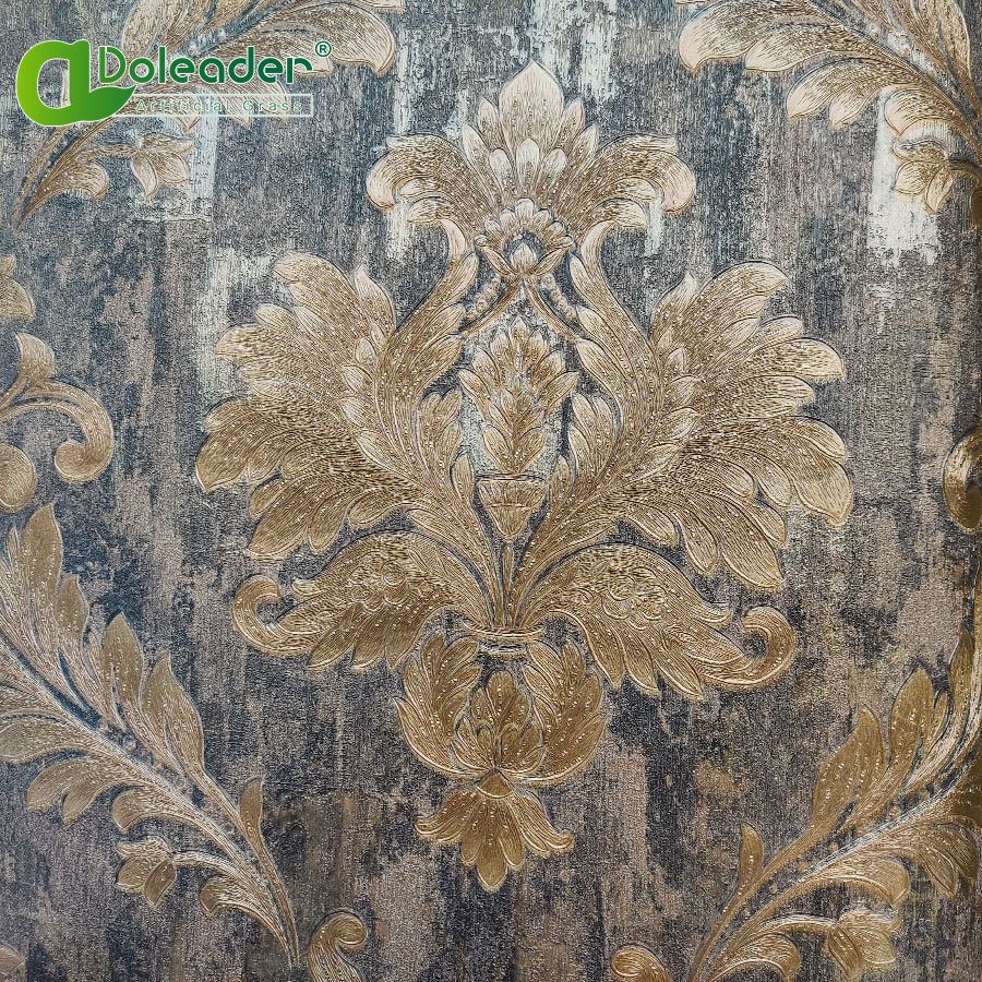 Doleader Damask Designs Living Room Luxury European Royal Wallpaper stocklot