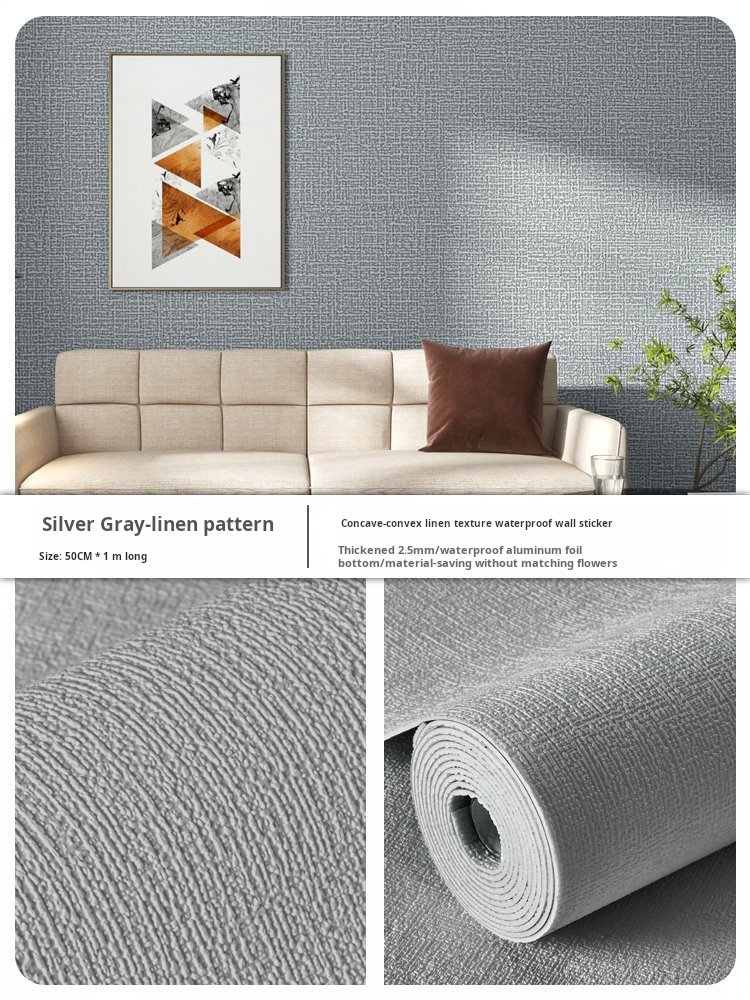 Fabric Backed Wallpaper Non-Woven Rolls Peel & Stick Textile Wallcovering