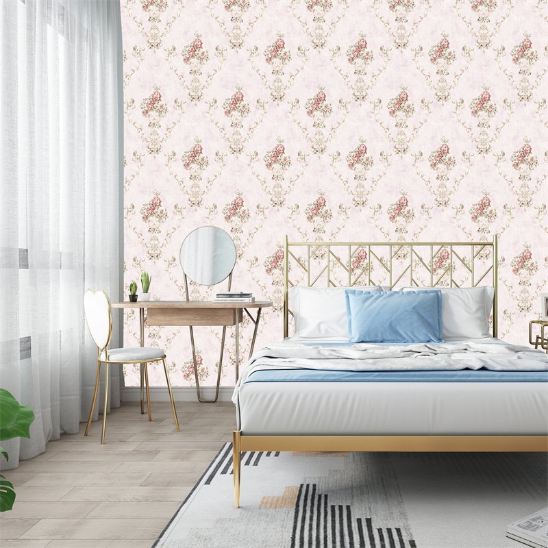 Custom Wall Mural Wallpaper for Girls Bedrooms Pink Wallpaper for Girls Room Classic Wallpaper